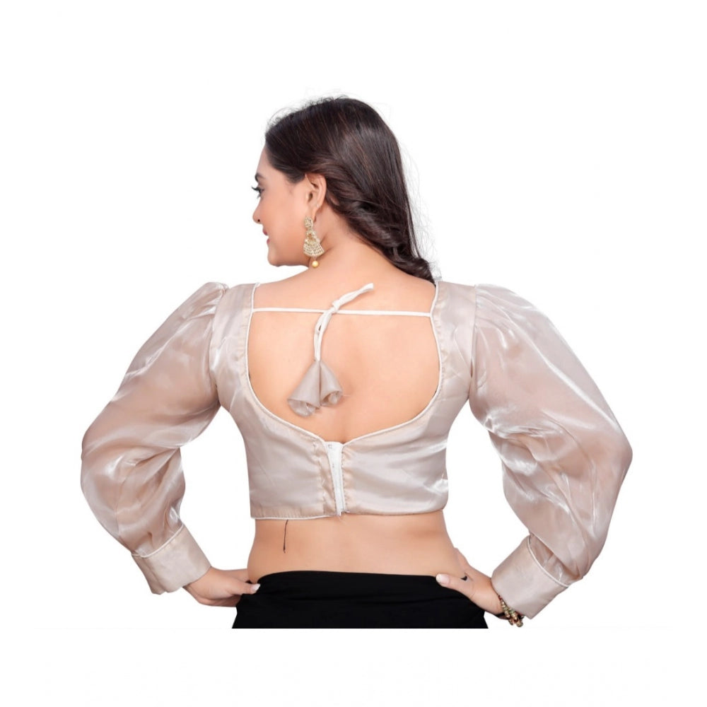  Organza Plain Readymade Blouse