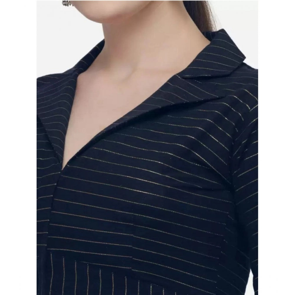  Cotton Striped Readymade Blouse