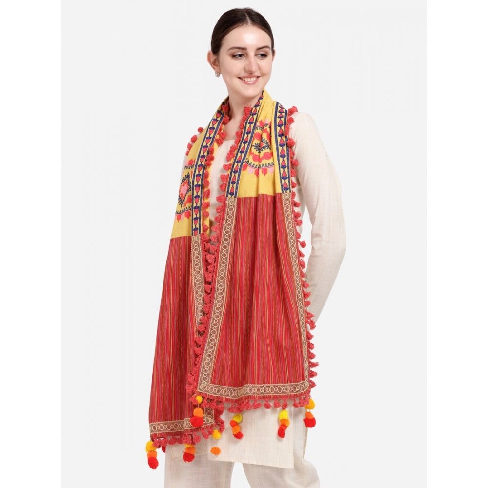 Cotton Embroidered Dupatta