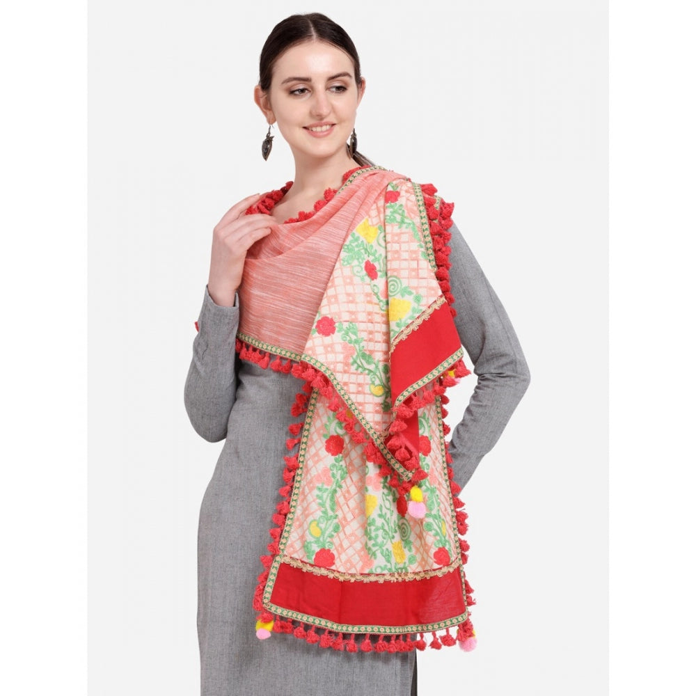 Cotton Embroidered Dupatta