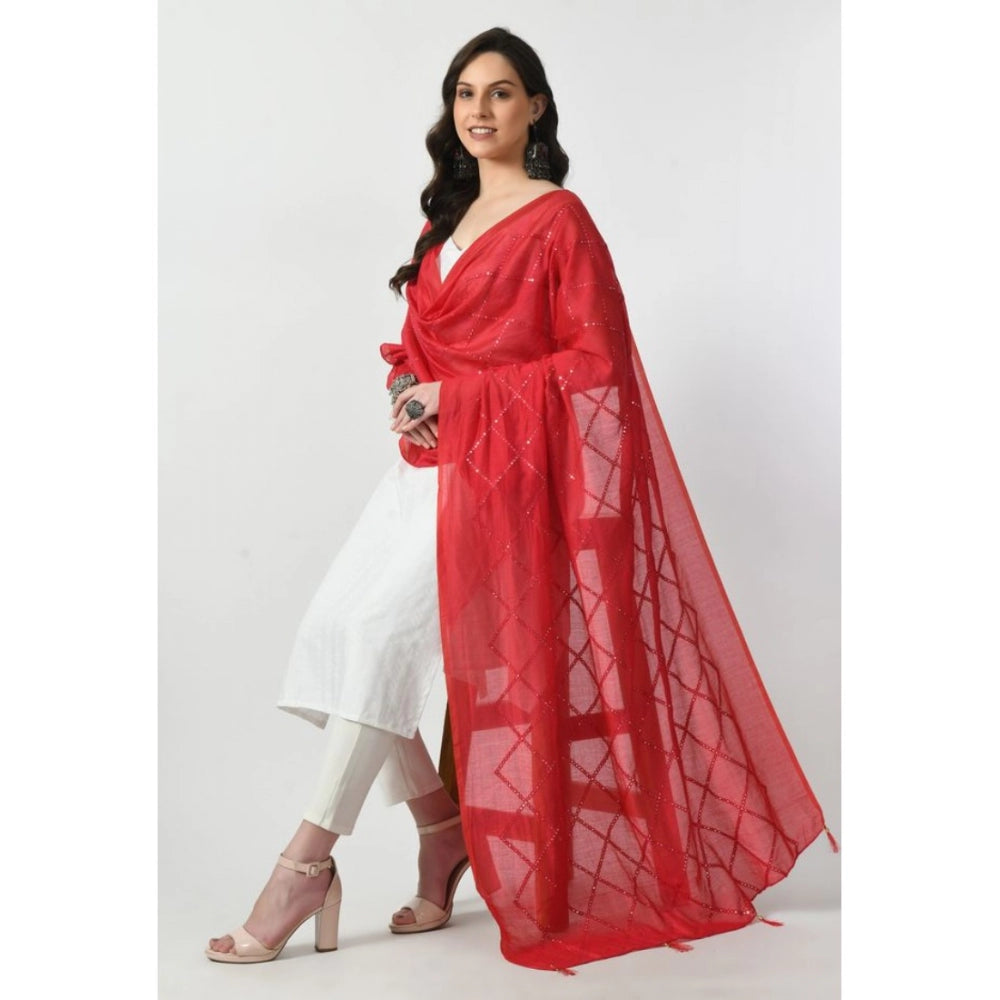 Chanderi Self Degine Dupatta