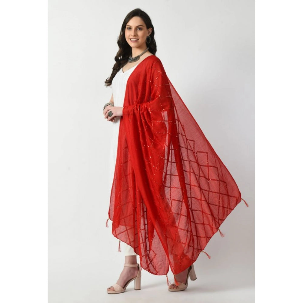 Chanderi Self Degine Dupatta