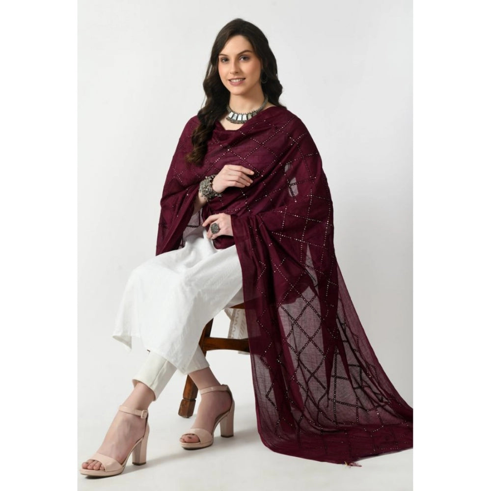 Chanderi Self Degine Dupatta