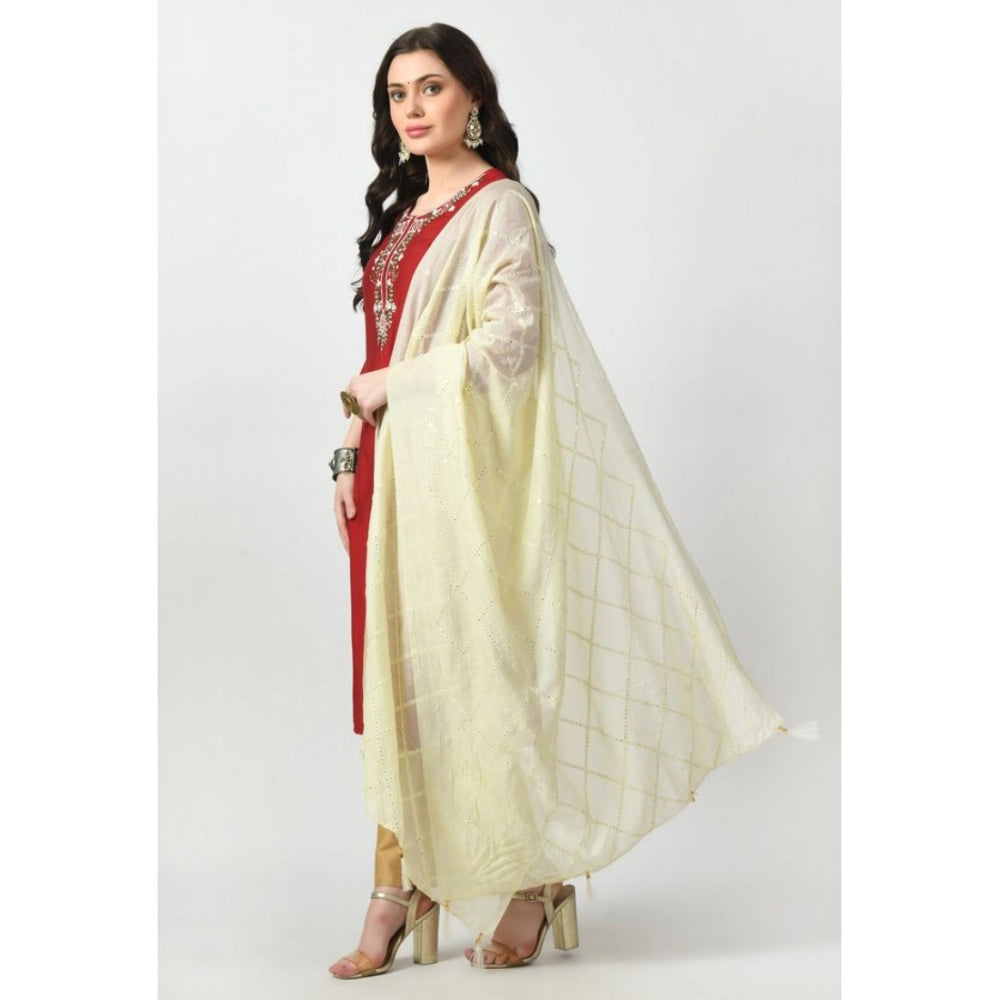 Chanderi Self Degine Dupatta