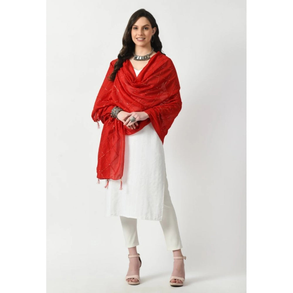 Chanderi Self Degine Dupatta