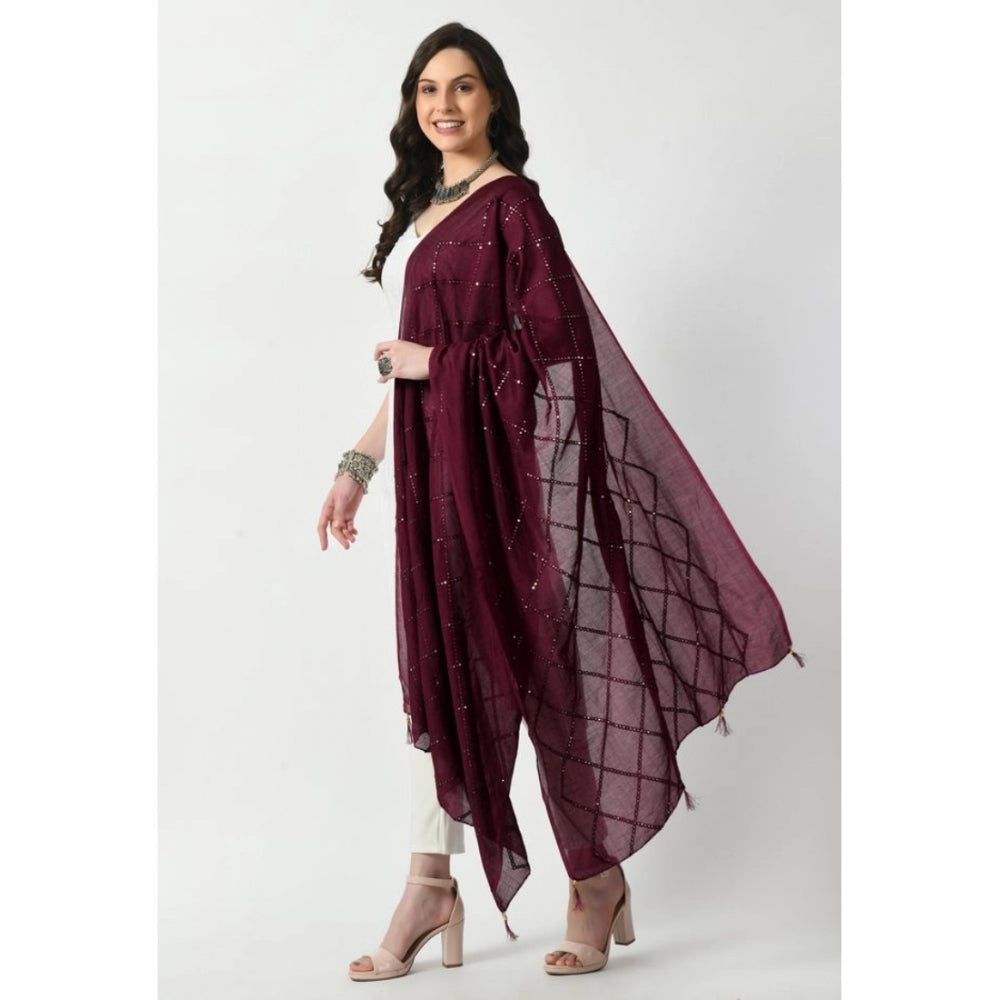 Chanderi Self Degine Dupatta