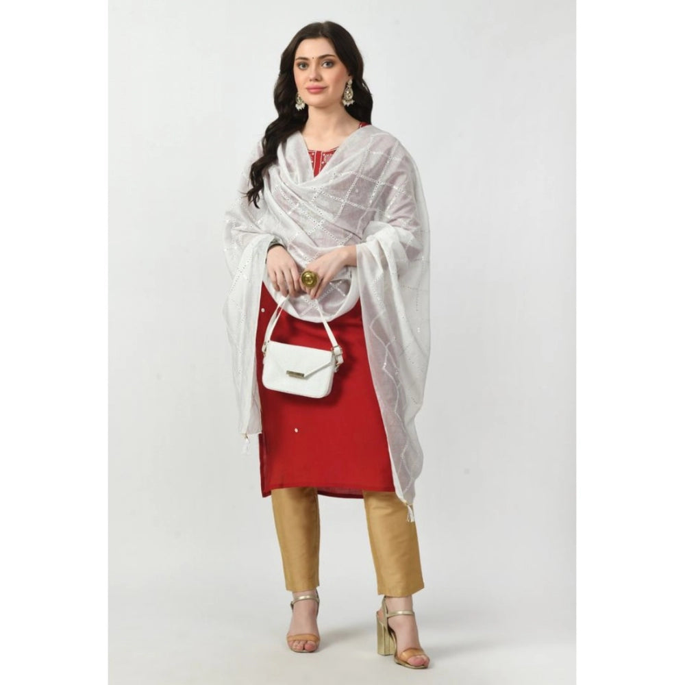 Chanderi Self Degine Dupatta