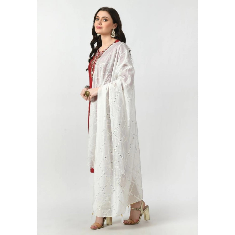 Chanderi Self Degine Dupatta