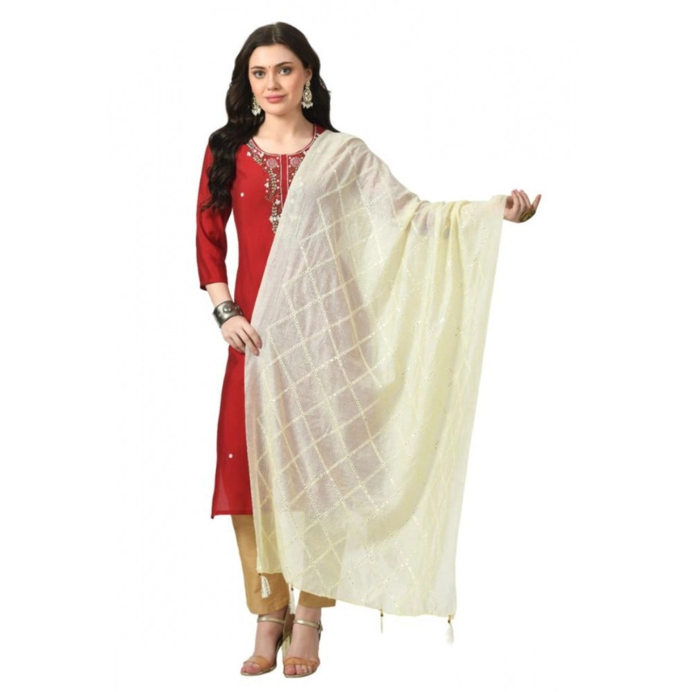 Chanderi Self Degine Dupatta