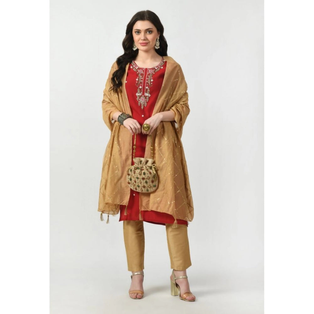 Chanderi Self Degine Dupatta