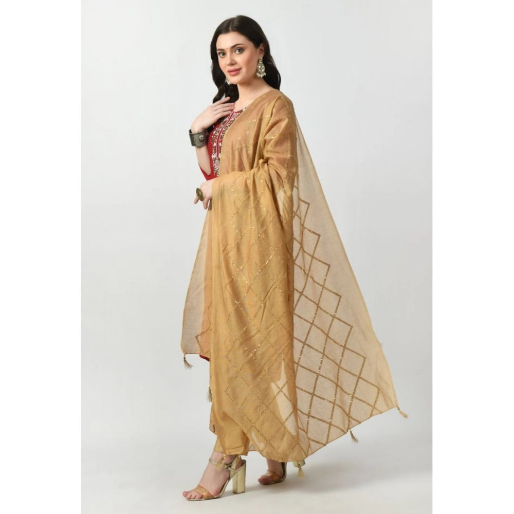 Chanderi Self Degine Dupatta