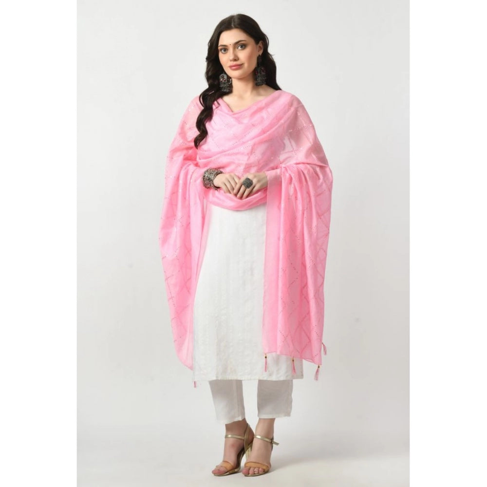 Chanderi Self Degine Dupatta