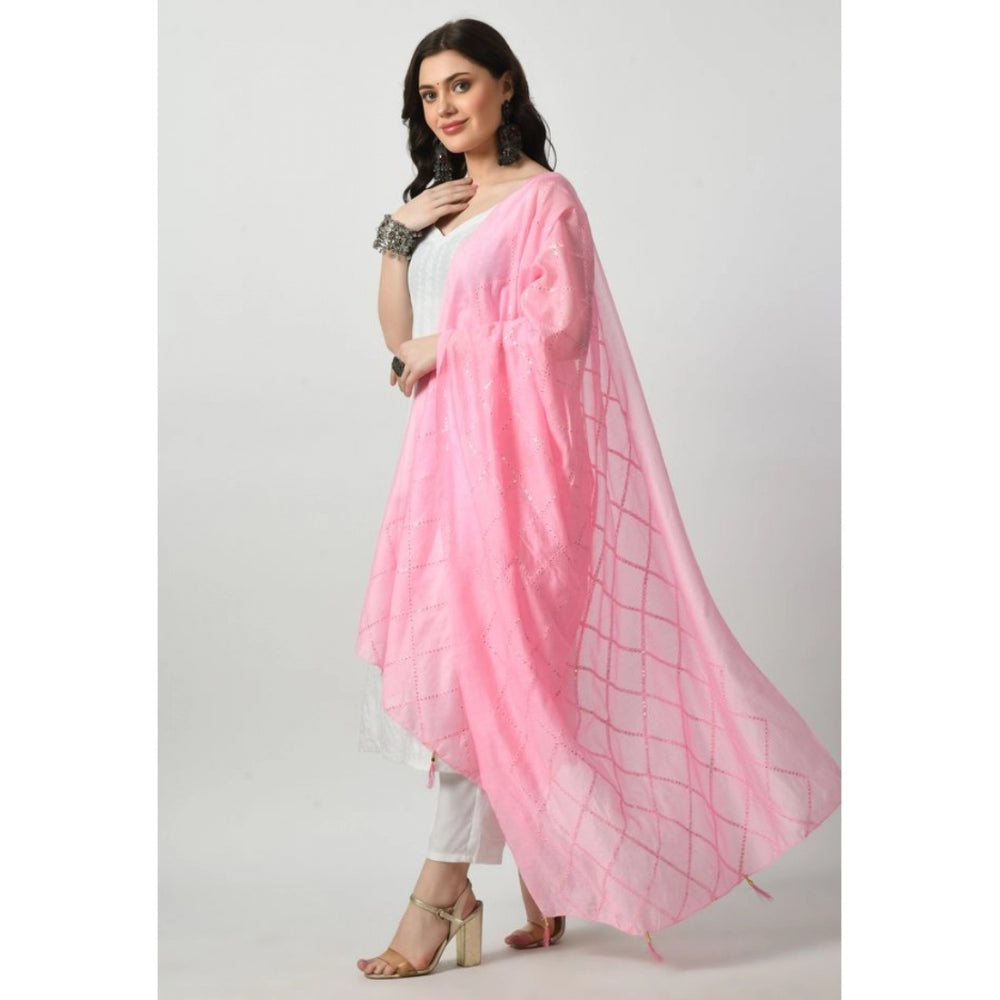 Chanderi Self Degine Dupatta