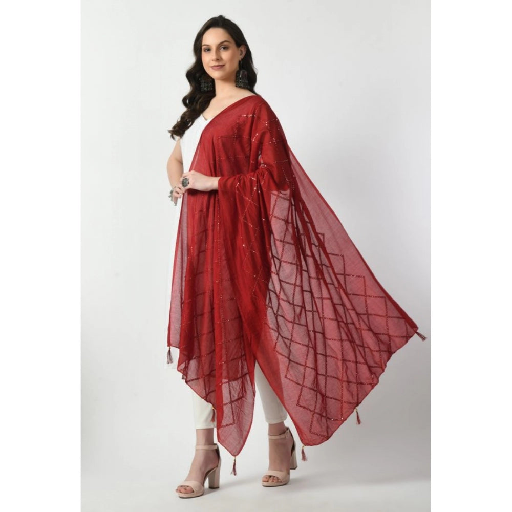 Chanderi Self Degine Dupatta