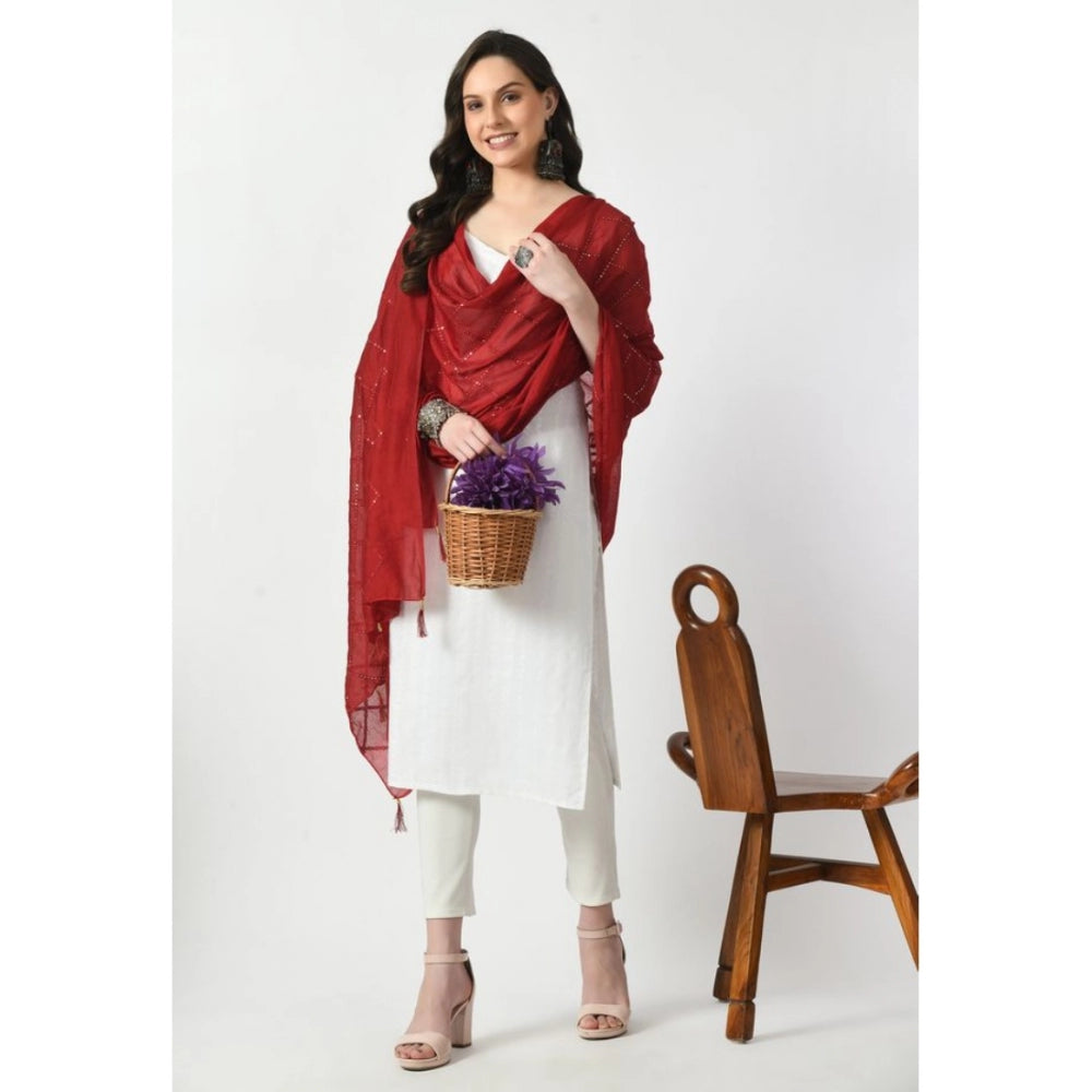 Chanderi Self Degine Dupatta