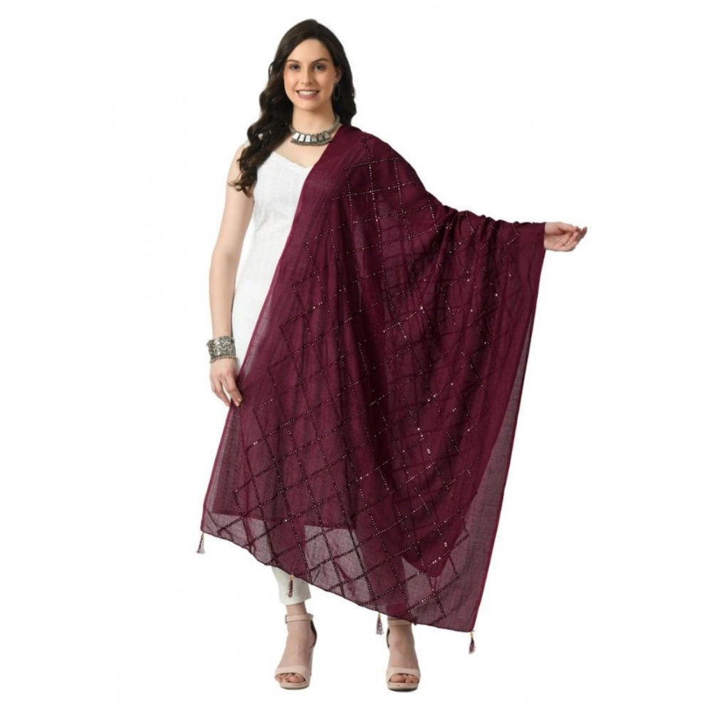 Chanderi Self Degine Dupatta