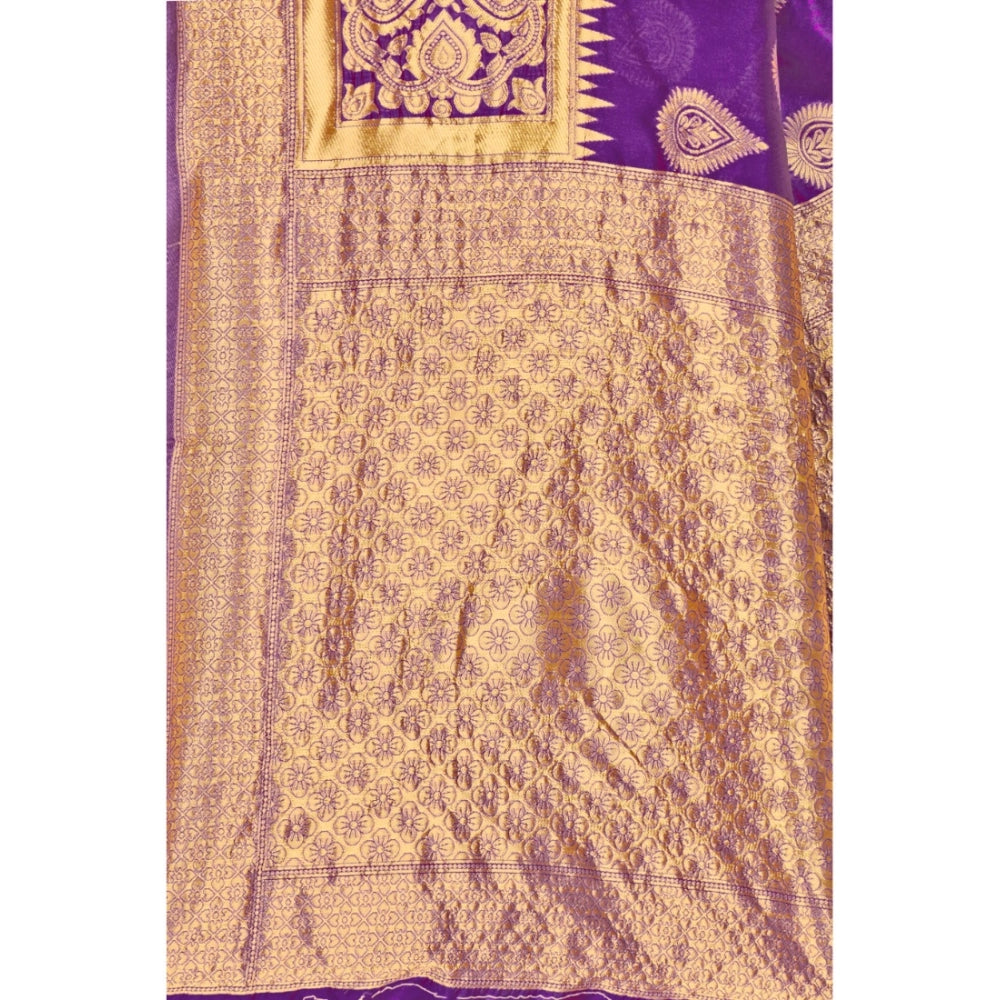 Banarasi Silk Designer Weaving Saree With Unstitched Blouse