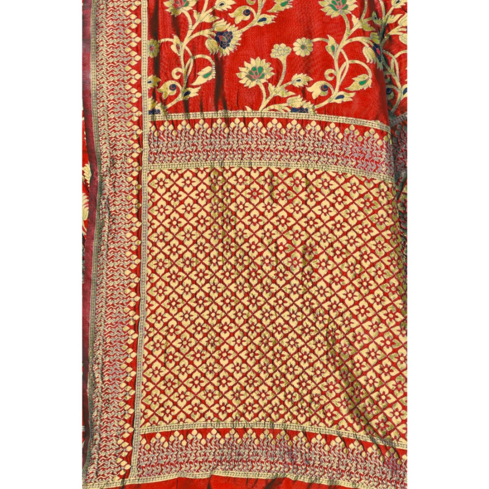 Banarasi Silk Designer Weaving Saree With Unstitched Blouse