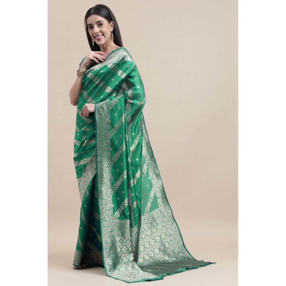 Banarasi Silk Designer Weaving Saree With Unstitched Blouse