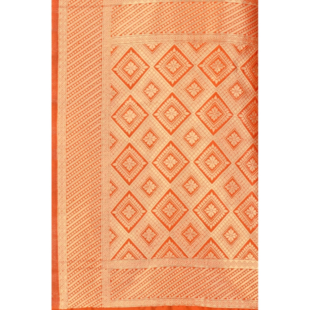 Banarasi Silk Designer Weaving Saree With Unstitched Blouse