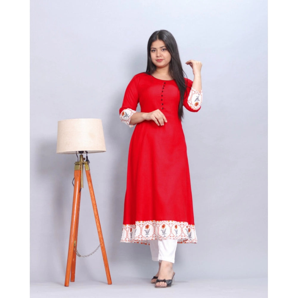 Casual Viscose Rayon 3-4th Sleeve Kurti