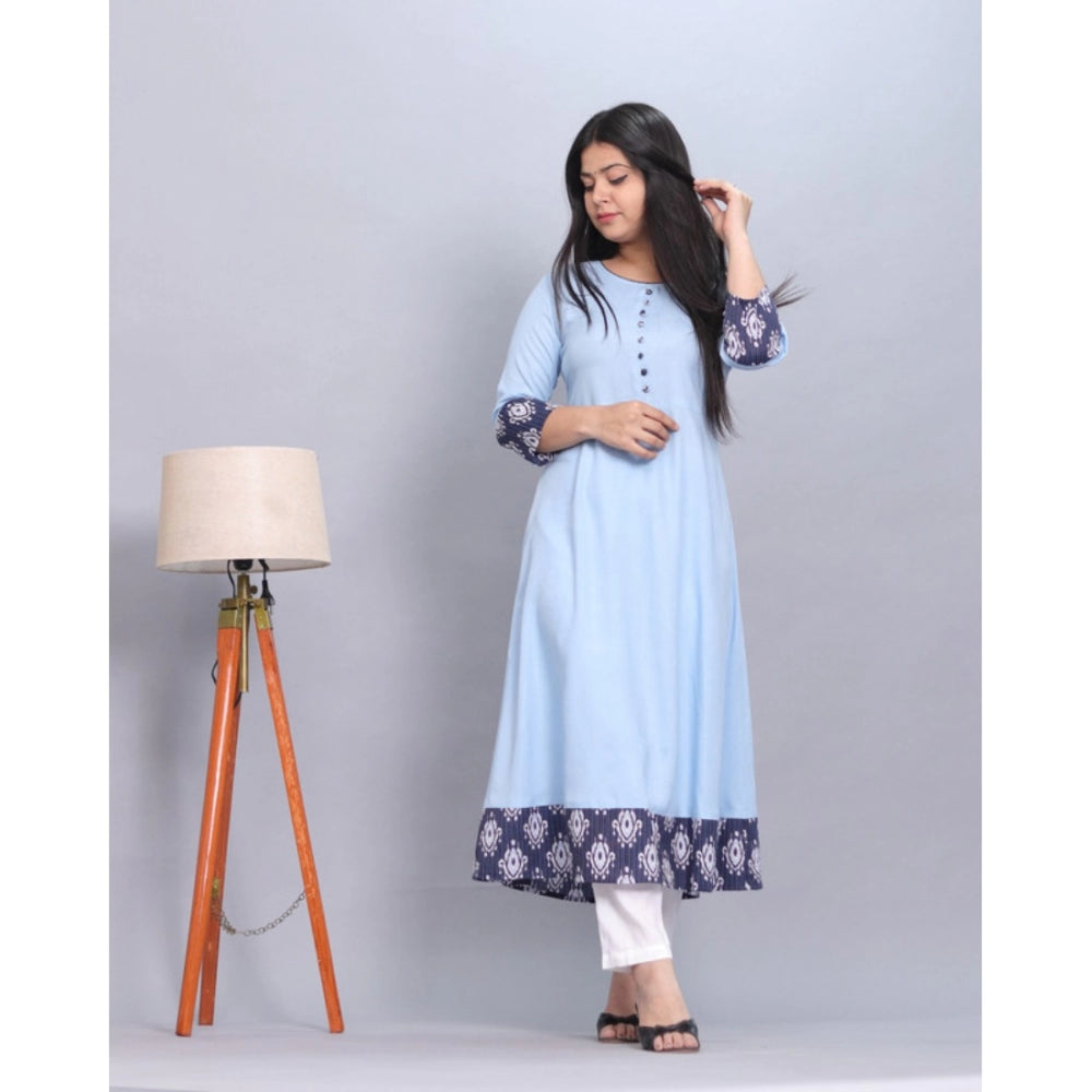 Casual Viscose Rayon 3-4th Sleeve Kurti