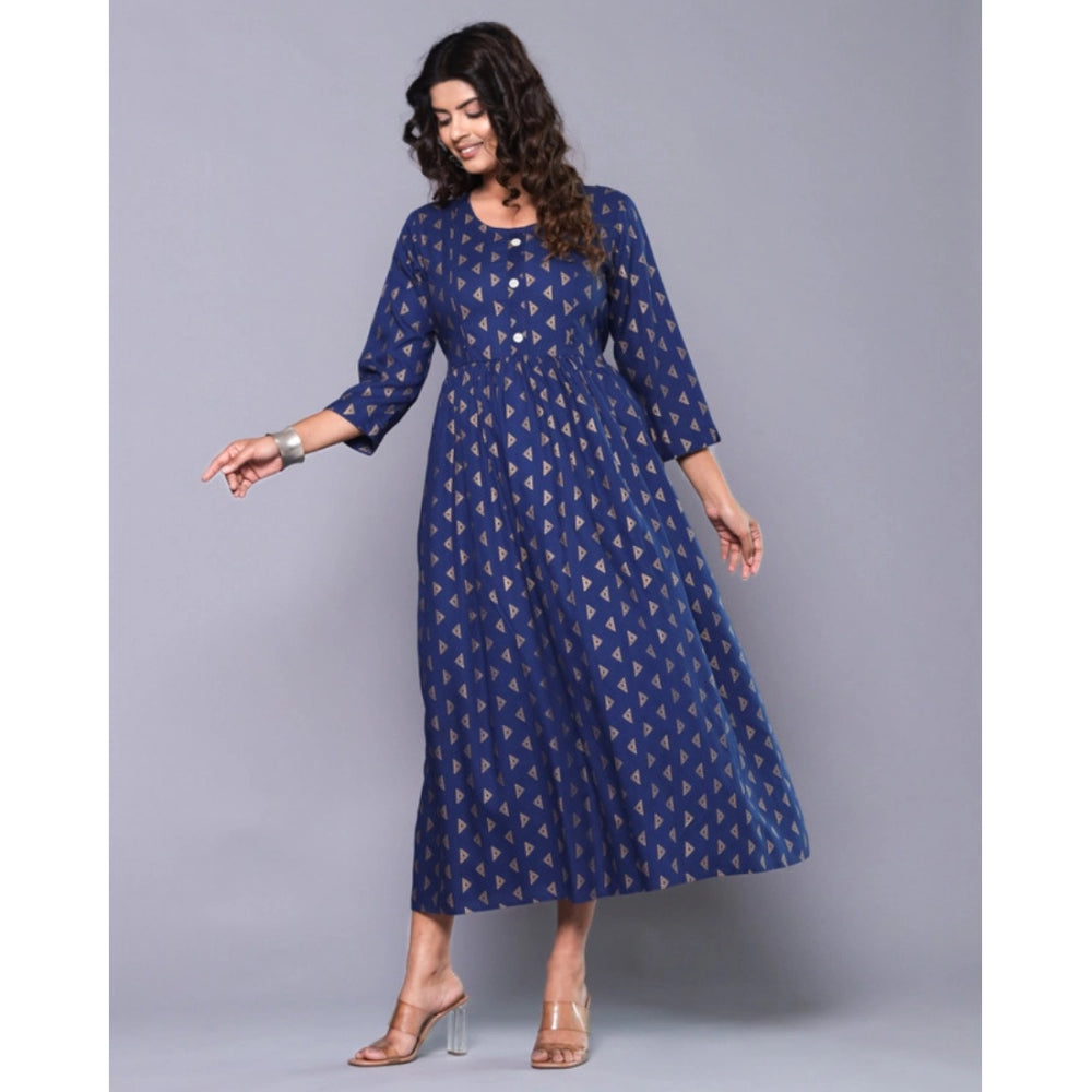 Casual Viscose Rayon 3-4th Sleeve Maternity Kurti