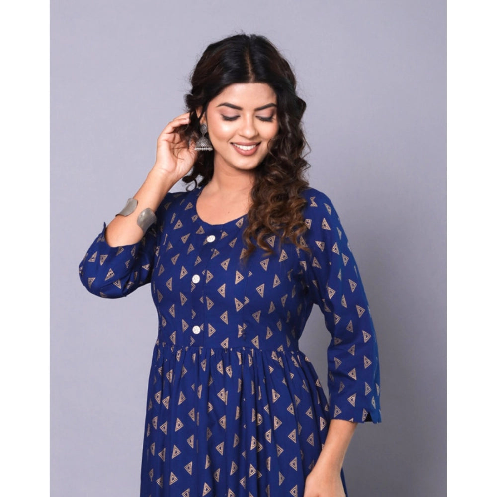 Casual Viscose Rayon 3-4th Sleeve Maternity Kurti