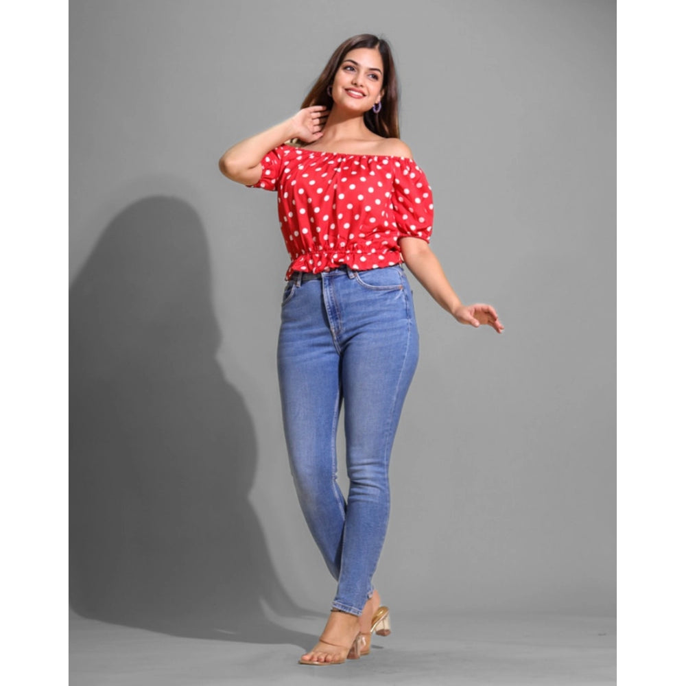 Casual Rayon Short Sleeve Top