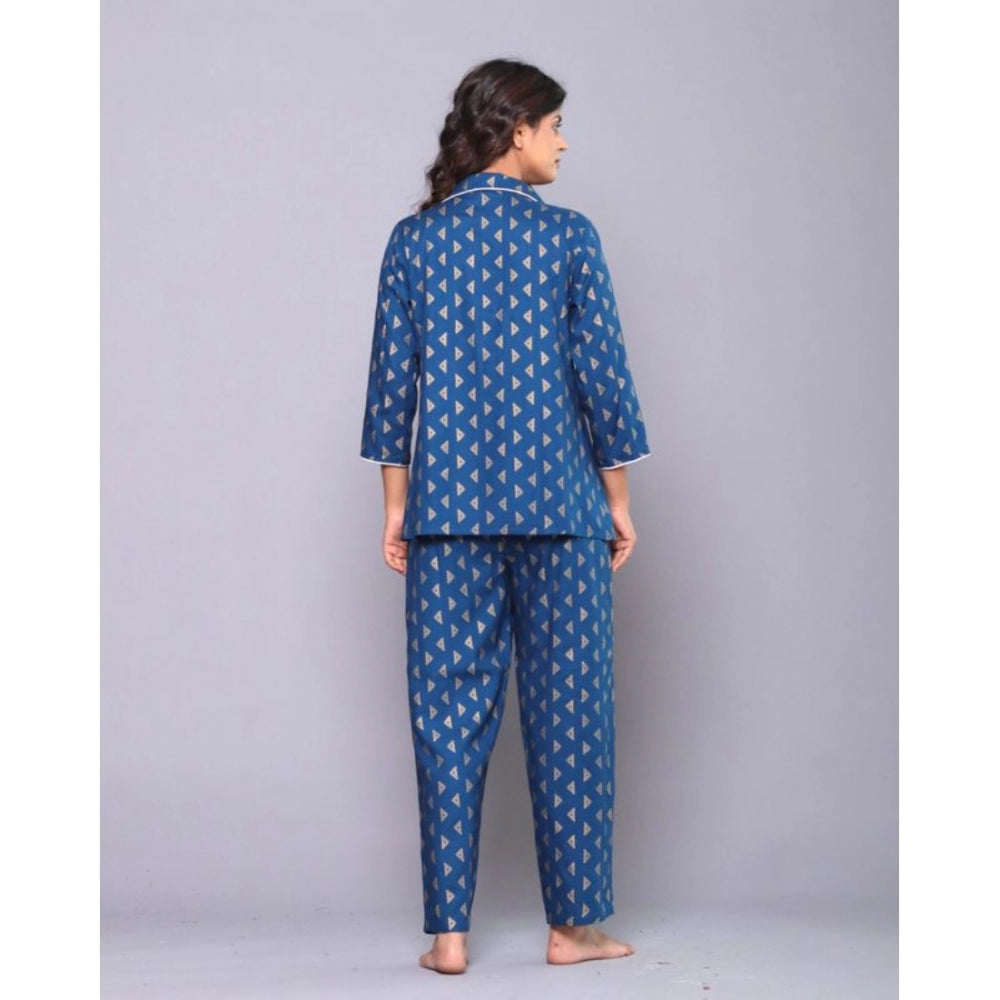 Casual Rayon 3-4th Sleeve Night Suit Set