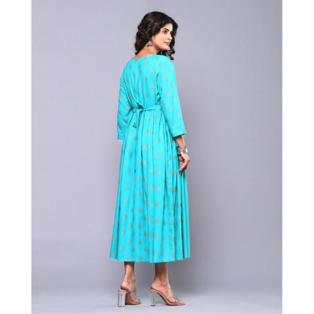 Casual Viscose Rayon 3-4th Sleeve Maternity Kurti