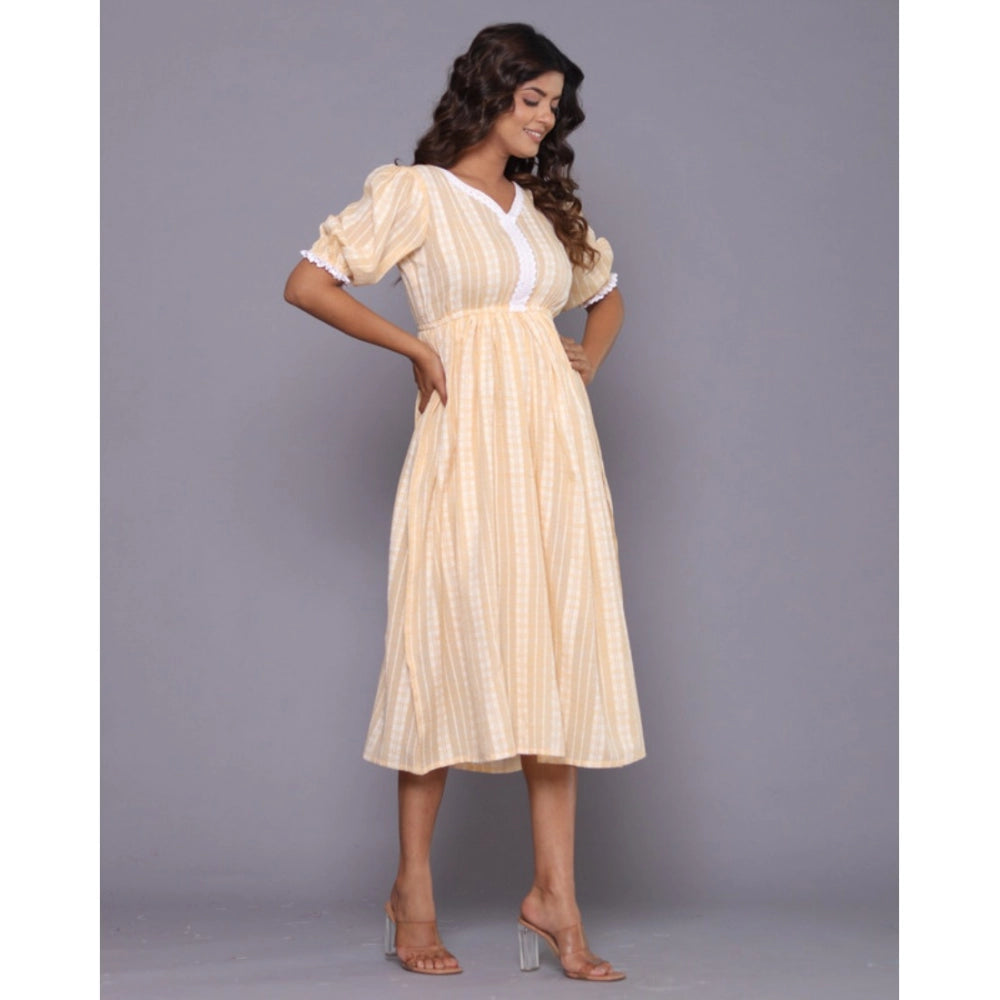 Casual Cotton Blend Short Sleeve Gown