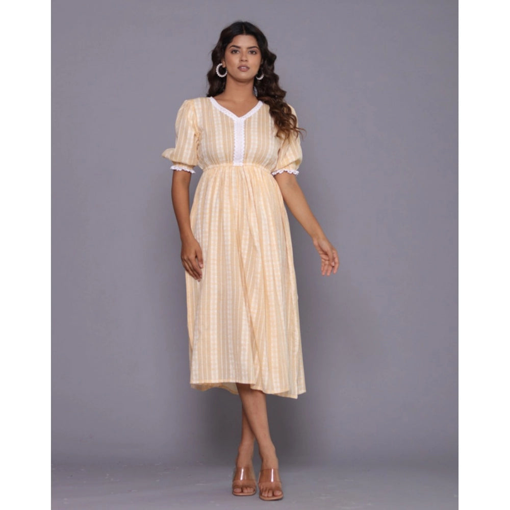 Casual Cotton Blend Short Sleeve Gown