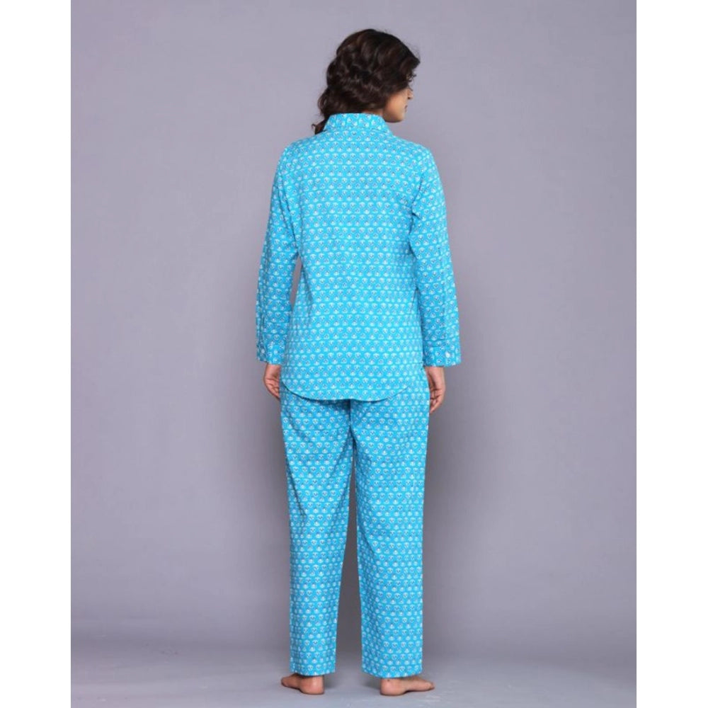 Casual Rayon 3-4th Sleeve Night Suit Set