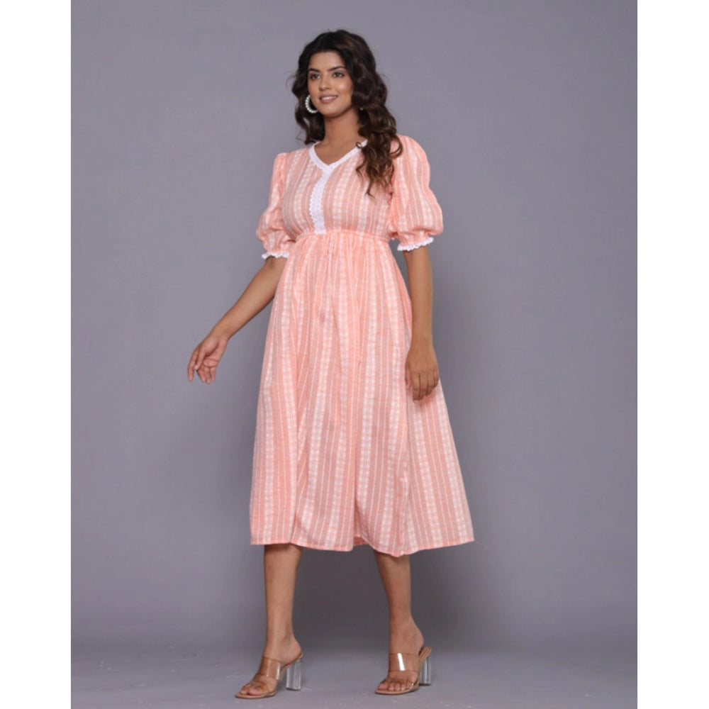 Casual Cotton Blend Short Sleeve Gown