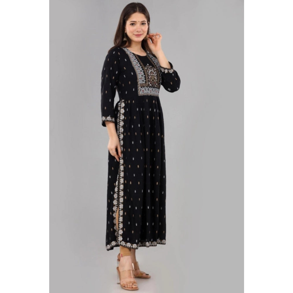 Casual Viscose Rayon 3-4th Sleeve Nayra Cut Kurti