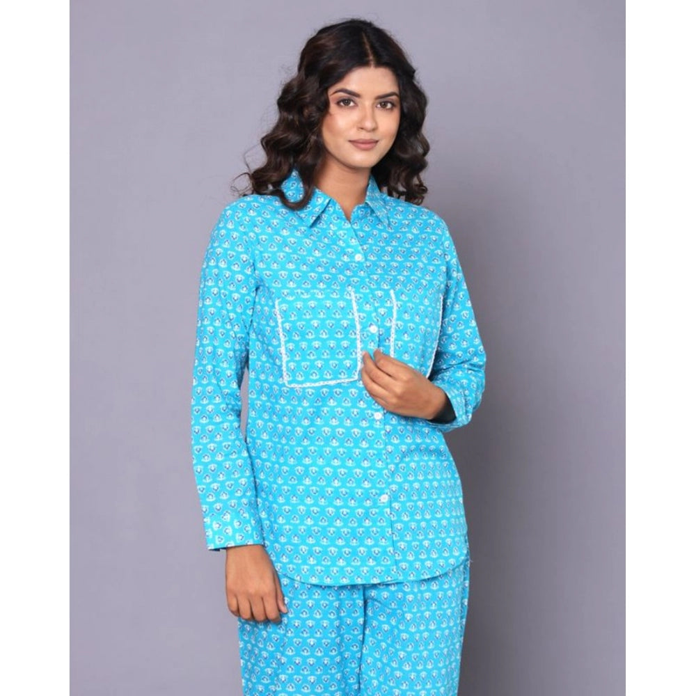 Casual Rayon 3-4th Sleeve Night Suit Set