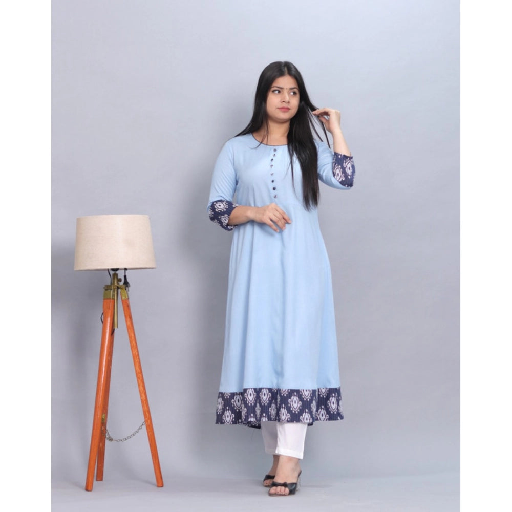 Casual Viscose Rayon 3-4th Sleeve Kurti