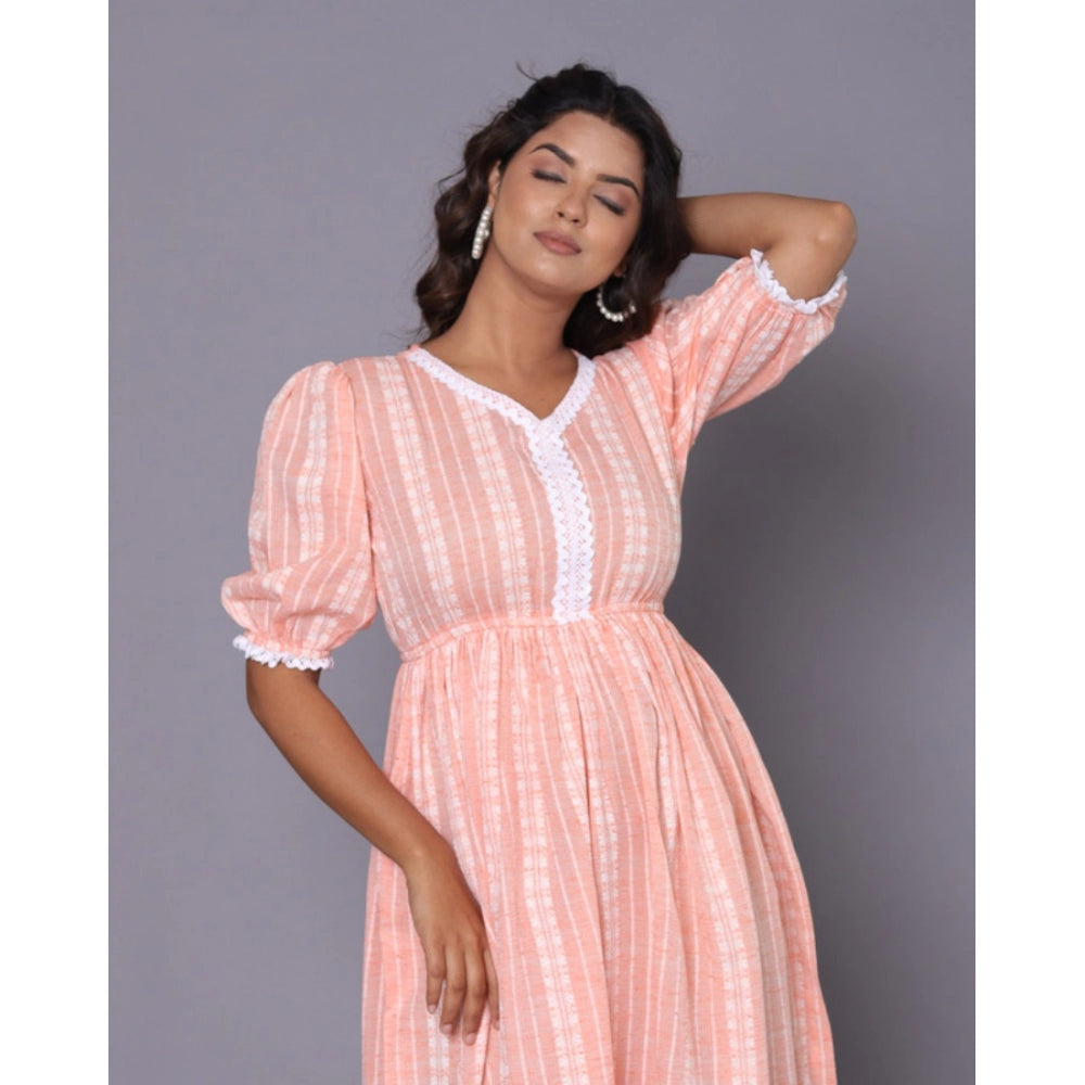 Casual Cotton Blend Short Sleeve Gown