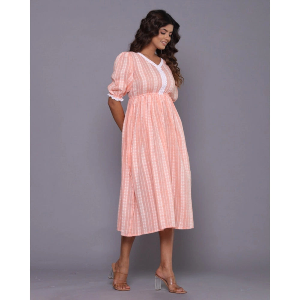 Casual Cotton Blend Short Sleeve Gown