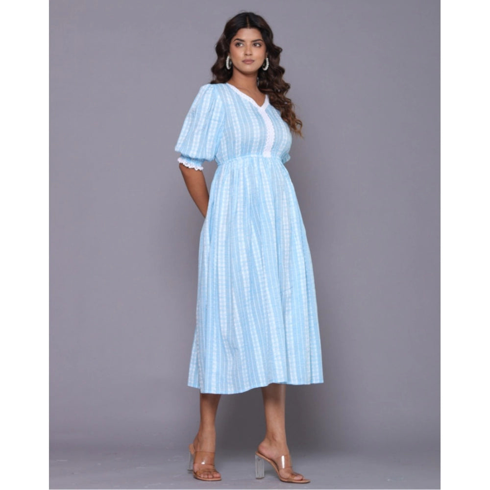 Casual Cotton Blend Short Sleeve Gown