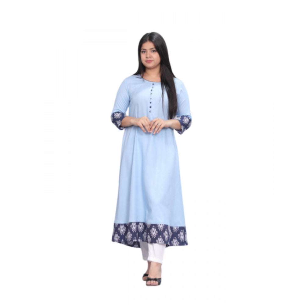 Casual Viscose Rayon 3-4th Sleeve Kurti