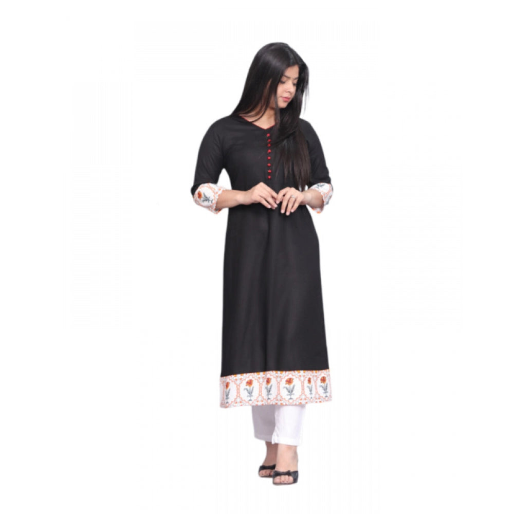 Casual Viscose Rayon 3-4th Sleeve Kurti