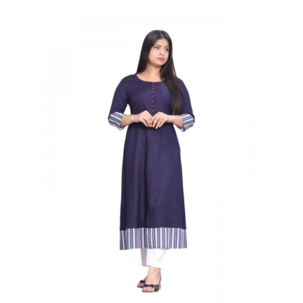 Casual Viscose Rayon 3-4th Sleeve Kurti