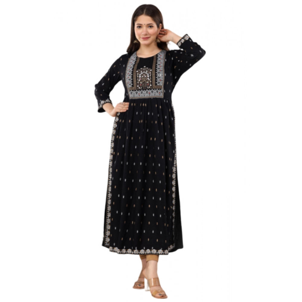 Casual Viscose Rayon 3-4th Sleeve Nayra Cut Kurti